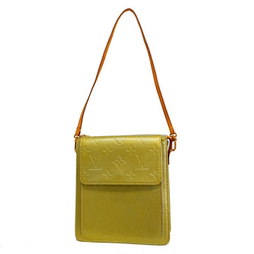 LOUIS VUITTON Shoulder Bag Vernis Motte M91030 Yellow Ladies