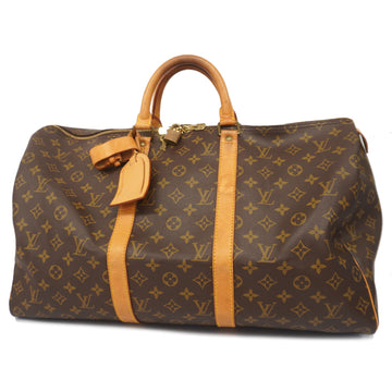 LOUIS VUITTONAuth  Monogram Keepol 50 M41426 Men,Women,Unisex Boston Bag