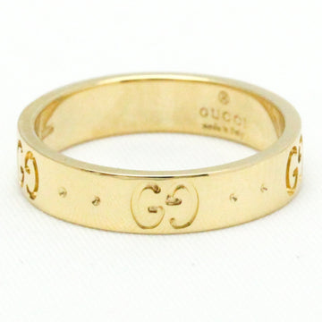 GUCCI Icon Yellow Gold [18K] Fashion No Stone Band Ring Gold