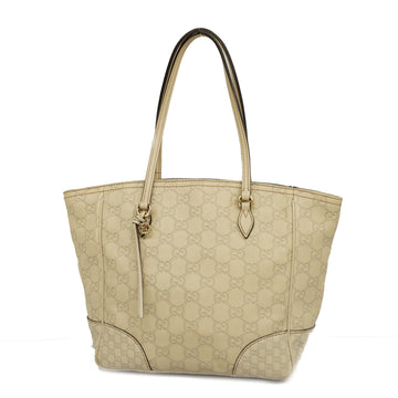 GUCCIAuth ssima Bree 353119 Men's Leather Tote Bag Ivory