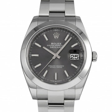 ROLEX Datejust 126300 slate dial watch men's