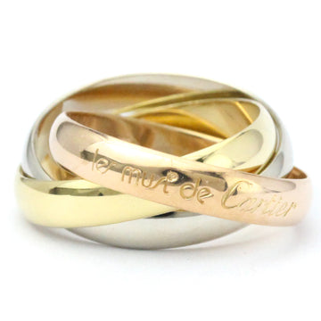 CARTIER Trinity Pink Gold [18K],White Gold [18K],Yellow Gold [18K] Fashion No Stone Band Ring Gold