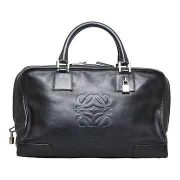 LOEWE Amazona 36 Handbag Boston Bag Black Leather Ladies