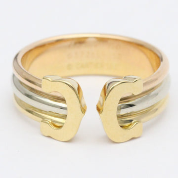CARTIERPolished  2C Trinity Ring #50 US 5 1/4 18K Gold PG WG BF557160