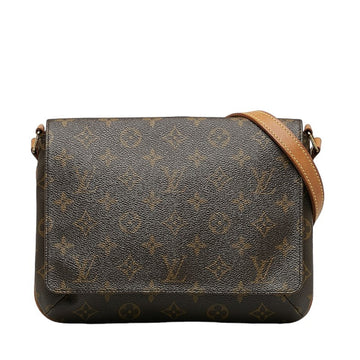 LOUIS VUITTON Monogram Musette Tango Short Shoulder Bag Handbag M51257 Brown PVC Leather Ladies