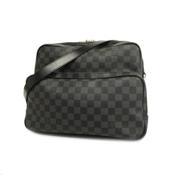 LOUIS VUITTON Shoulder Bag Damier Graphite Io N45242 Black Men's