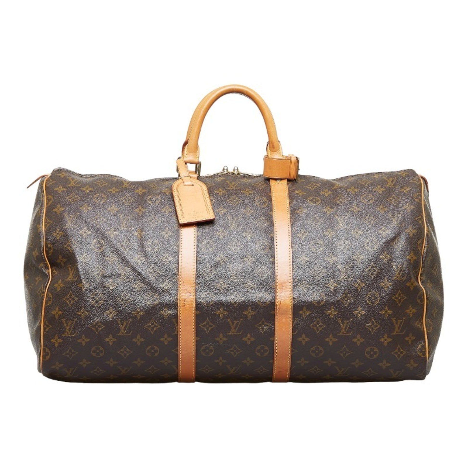 LOUIS VUITTON Monogram Keepall 55 Boston Bag