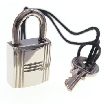 HERMES Cadena Silver Metal Ladies Padlock Key