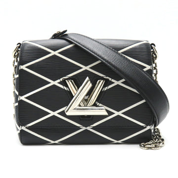 LOUIS VUITTON Twist PM Black White Black Epi leather M50525