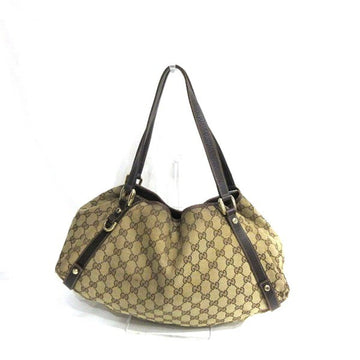 GUCCI GG canvas 130736 brown bag tote ladies