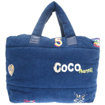 Chanel Coco Mark COCO Pharrell Williams Collabo Pile Blue 27s Tote Bag 0112 CHANEL