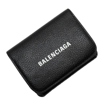 BALENCIAGA tri-fold wallet black leather