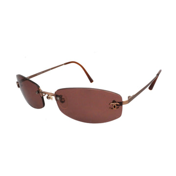 CHANELAuth  Women's Bordeaux Sunglasses 4002