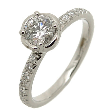 Piaget Pt950 # 46 0.30ct Rose Engagement Diamond Ladies Ring Platinum
