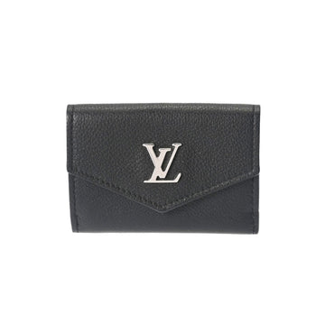 LOUIS VUITTON Portefeuille Rock Noir M63921 Women's Calf Trifold Wallet