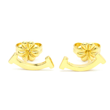 TIFFANY Smile No Stone Yellow Gold [18K] Stud Earrings Gold