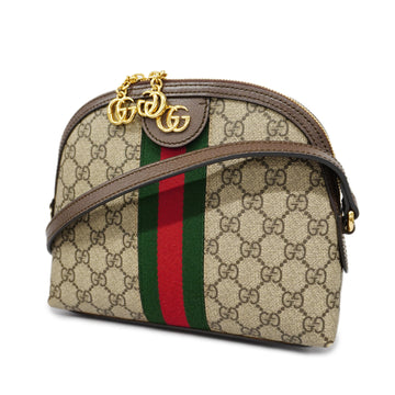 GUCCIAuth  Ophidia 499621 Women's GG Supreme Shoulder Bag Beige