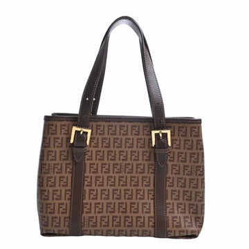 FENDI leather zucchino pattern handbag 8BH237 brown ladies