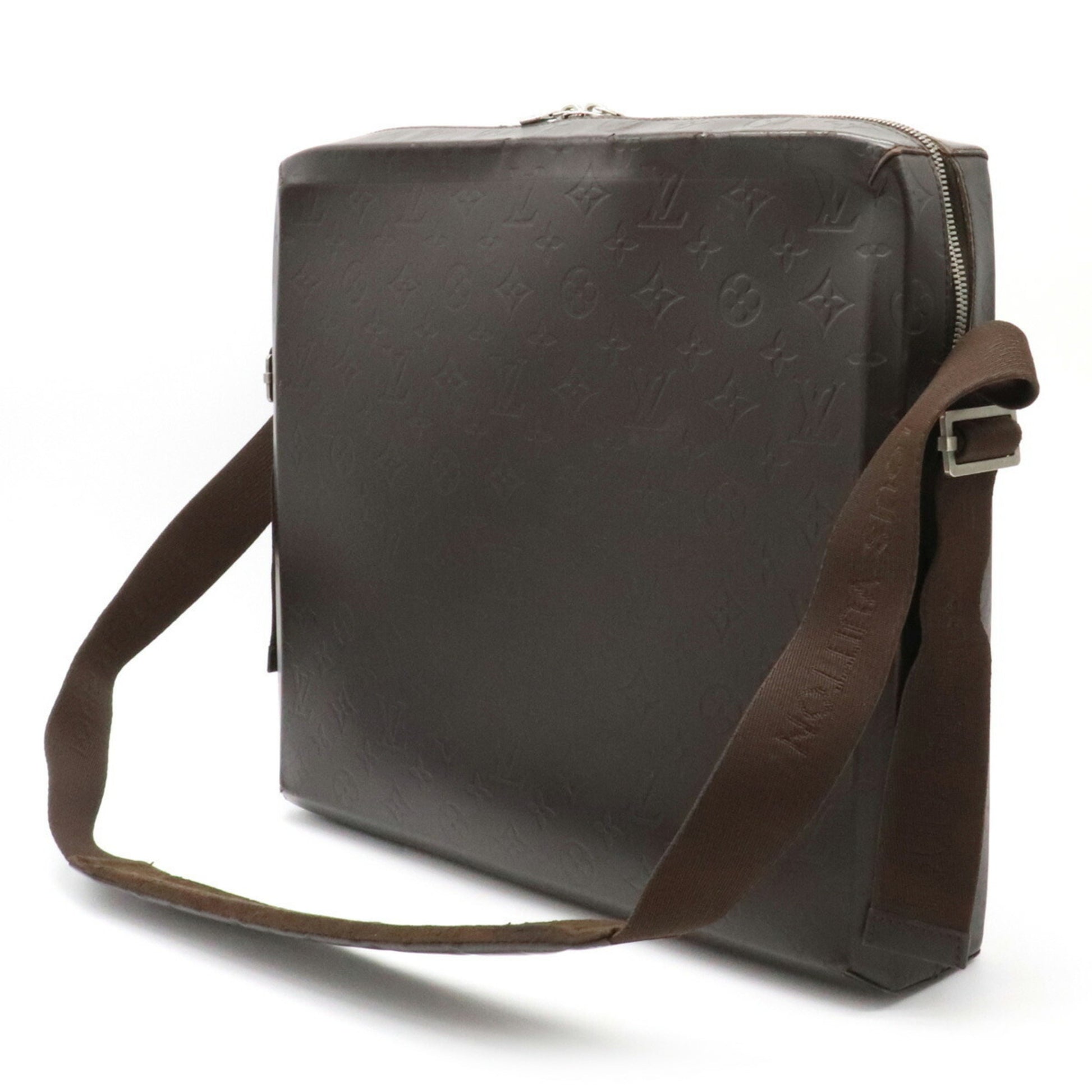 Louis Vuitton M46530 Glace Steve Men's Shoulder Bag Coffee Brown  Monogram