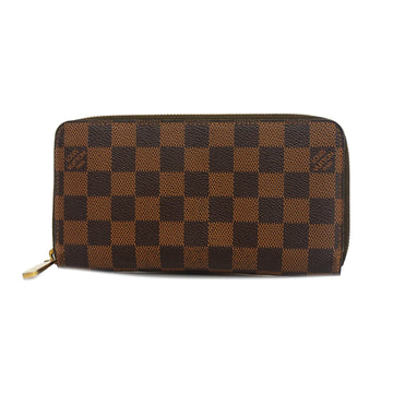 LOUIS VUITTONAuth  Damier Zippy Wallet N60015 Men,Women,Unisex Long Wallet