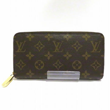 LOUIS VUITTON Monogram Zippy Wallet M41894 Rose Ballerine Long Ladies