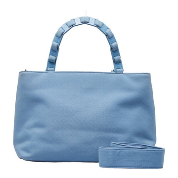 SALVATORE FERRAGAMO Vara Women's Nylon Handbag,Shoulder Bag Blue,Yellow