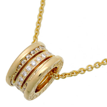 BVLGARI B Zero One Diamond Women's/Men's Necklace 750 Yellow Gold