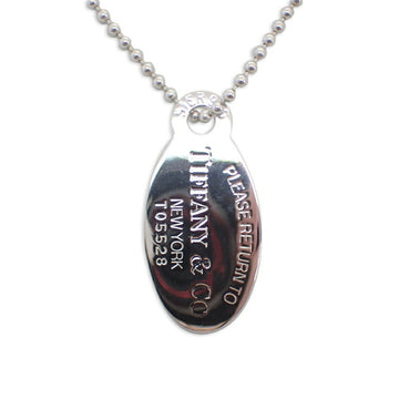 TIFFANY 925 return to oval tag pendant necklace