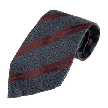 GUCCI tie silk gray Bordeaux accessories men's apparel
