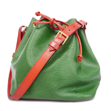 LOUIS VUITTONAuth  Epi M44172 Women's Shoulder Bag Borneo Green,Castilian Red