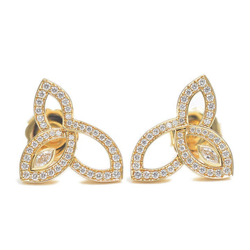 Harry Winston Lily Cluster Earrings K18YG Diamond EADYMQRFLC