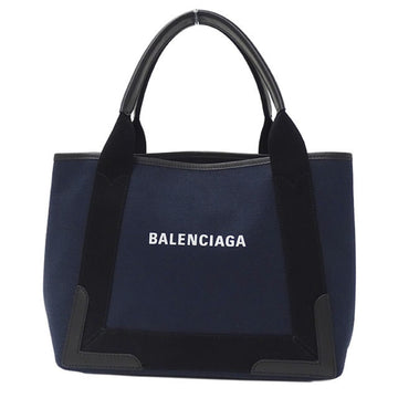 Balenciaga bag ladies tote handbag shoulder navy cabas canvas 339933