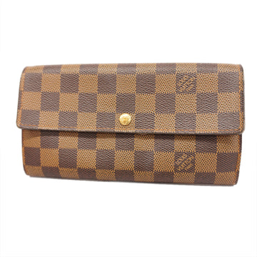 LOUIS VUITTONAuth  Damier M61725 Men,Women,Unisex Long Wallet [bi-fold]