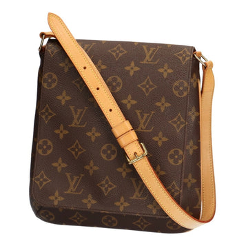 Louis Vuitton Musette Salsa Monogram Shoulder Bag Brown Ladies