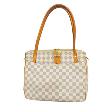 LOUIS VUITTON Shoulder Bag Damier Azur Figeri PM N41176 White Ladies