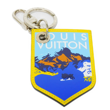 LOUIS VUITTON Keychain Porte Cle LV Alps Logo Keyring Bag Charm Damier Graphite Multicolor M63840 Men's