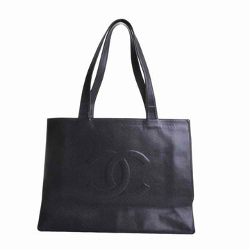 Chanel caviar skin Decakoko mark tote bag black