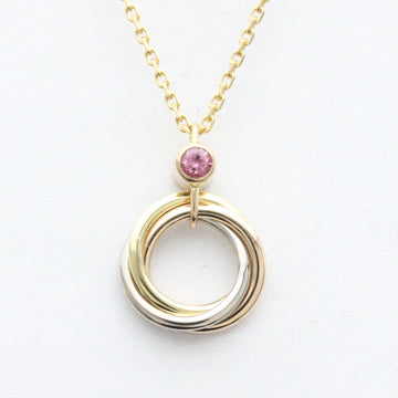 CARTIERPolished  Trinity De  Pink Sapphire Gold Necklace BF556910