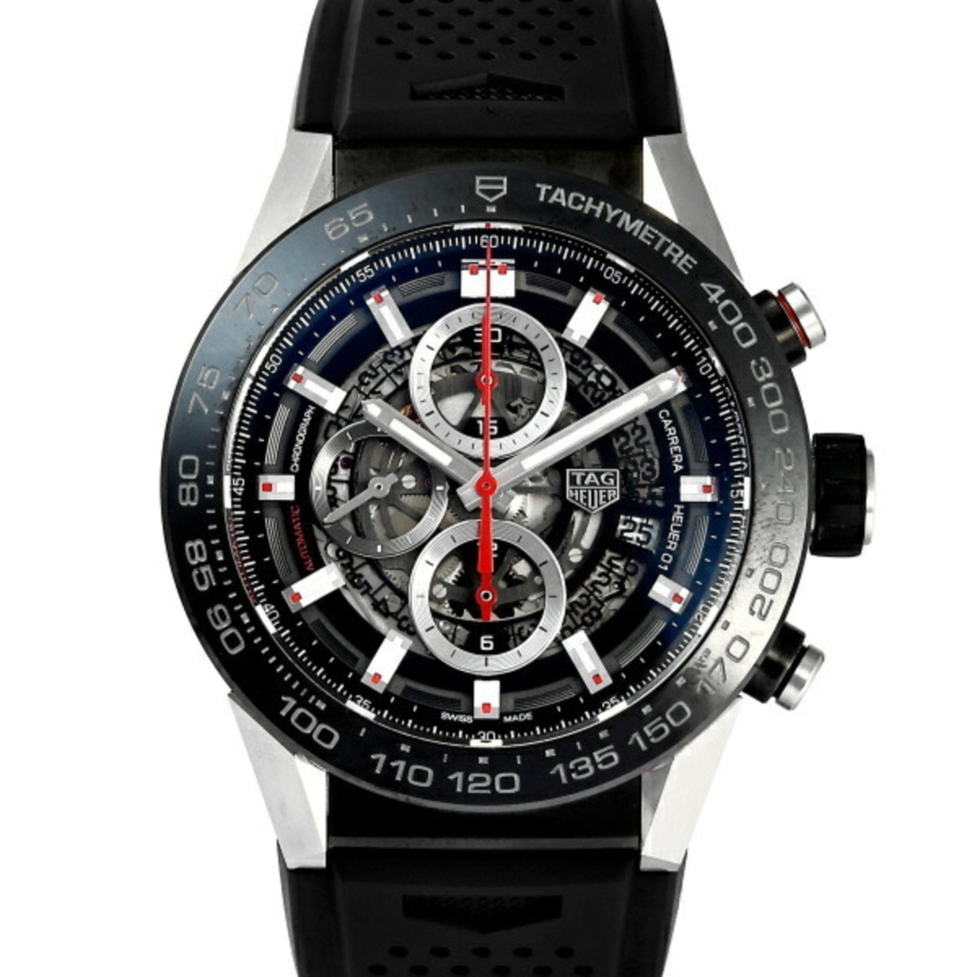 TAG HEUER Carrera Caliber Heuer 01 Chronograph CAR2A1Z.FT6044 Black Di