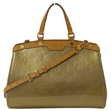 LOUIS VUITTON Bag Monogram Vernis Women's Handbag Shoulder 2way MM Beige Poodle M90068