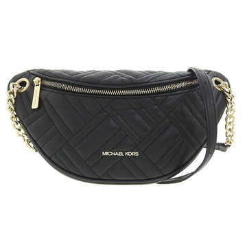 MICHAEL KORS leather chain shoulder bag body black