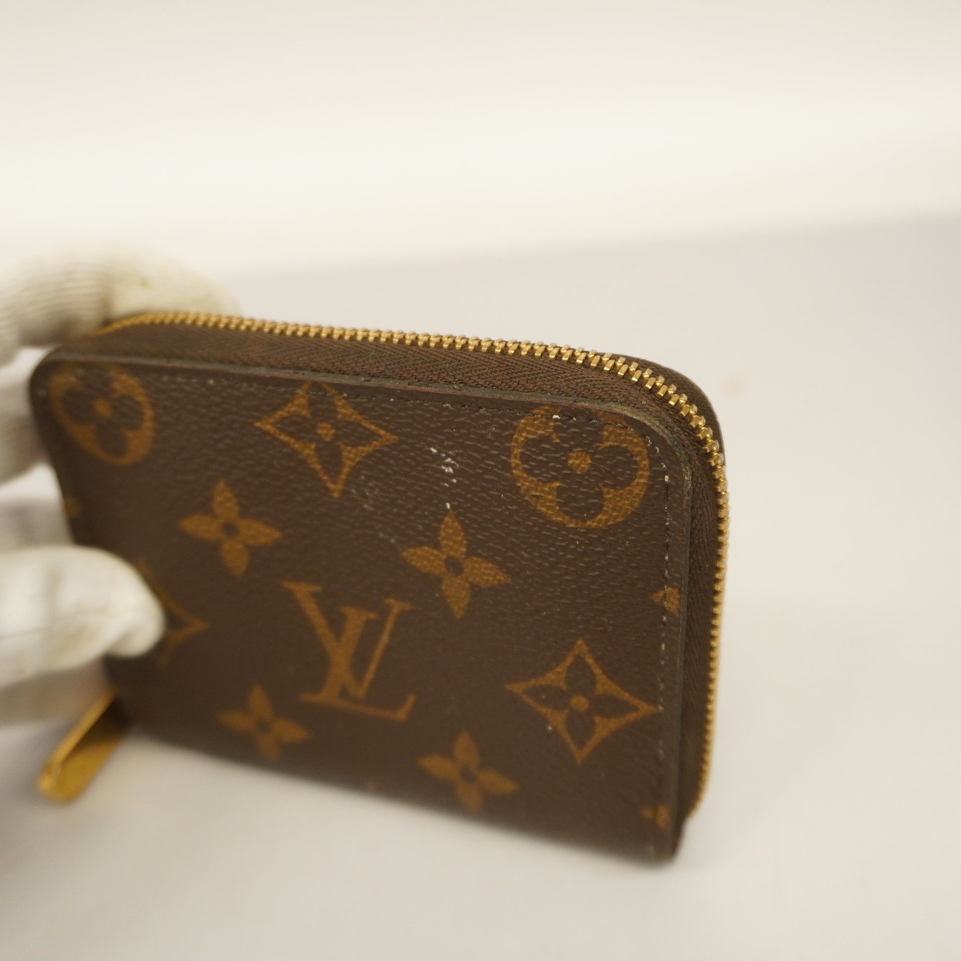 Louis Vuitton LOUIS VUITTON Coin Case Wallet Monogram Zippy Purse Canvas  Brown Unisex M60067