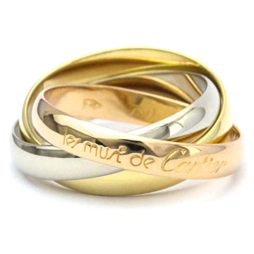 CARTIER Trinity Pink Gold [18K],White Gold [18K],Yellow Gold [18K] Fashion No Stone Band Ring Gold