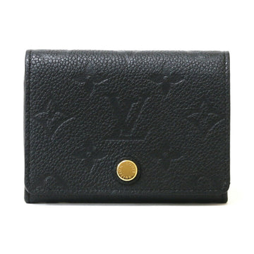 Louis Vuitton Card Case Monogram Amplant Initials Amberop Cult de Visit M58456 Black Ladies