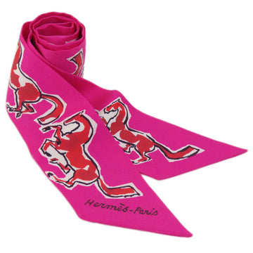 HERMES Twilly Scarf Muffler Silk Women's