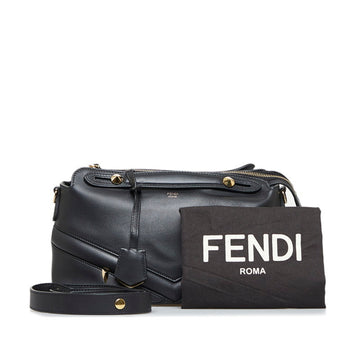 FENDI visor way medium monster eye handbag shoulder bag 8BL124 black leather ladies