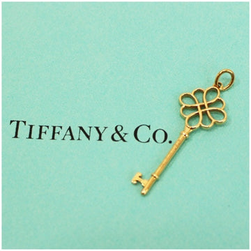 TIFFANY Knot Key Pendant Top K18YG 3.2g  Ladies