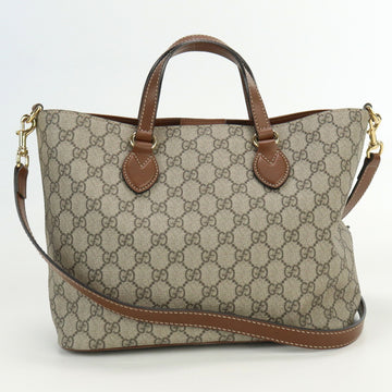 GUCCI Bag GG Supreme 473887 Tote PVC Women's