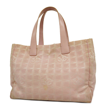 CHANELAuth  New Travel Line Tote Bag Women's Nylon Canvas Handbag,Tote Bag Pink