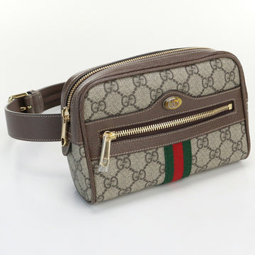 GUCCI Ophidia Waist Bag GG Supreme 517076 Body PVC Ladies